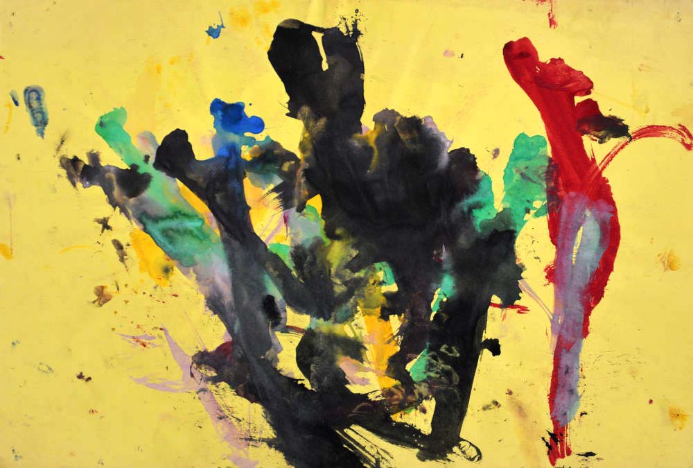 painting by congo: 1st painting session